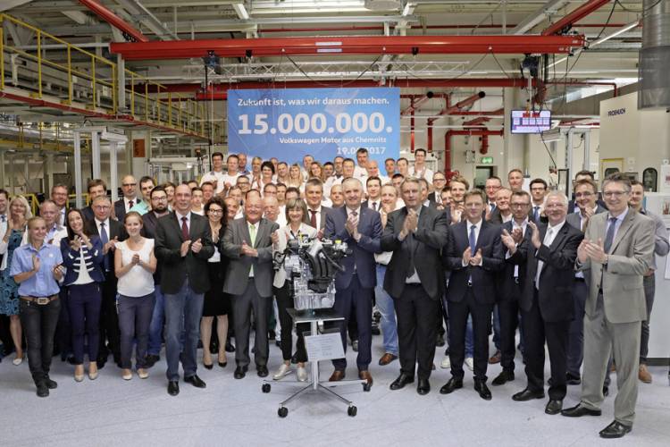 Produktionsjubiläum bei Volkswagen in Chemnitz